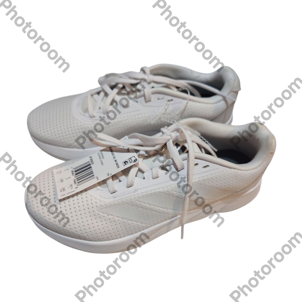 Adidas Duramo SL Woman Running Sports Athletic White Sneakers Size 7.5